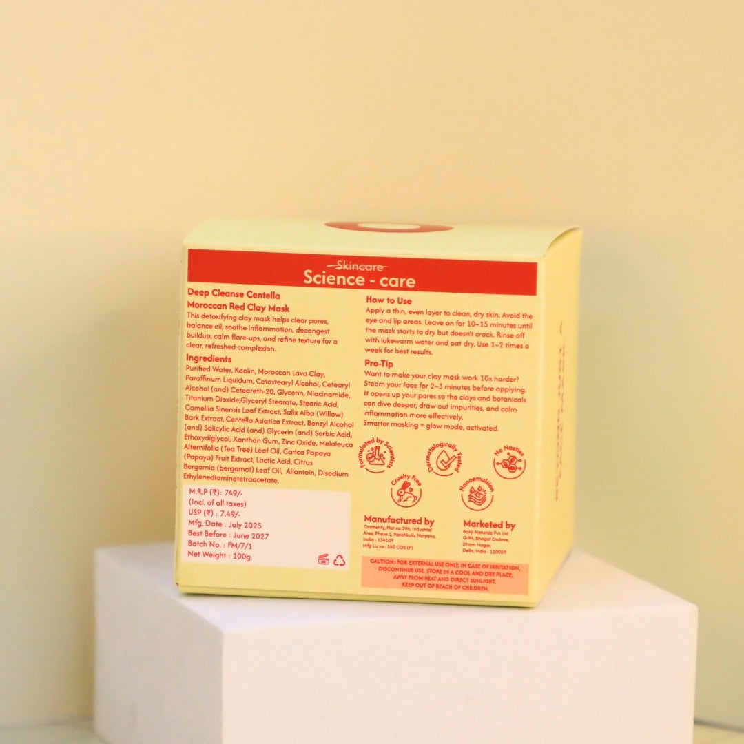 Deep Cleanse Centella Moroccan Red Clay Mask