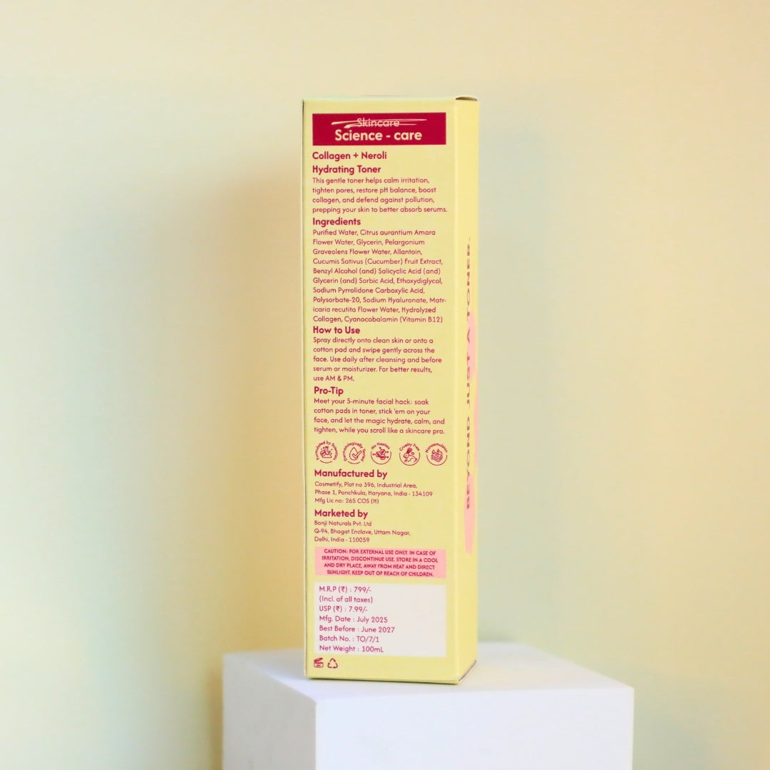 Bonji Toner - refreshing anti-pollution formula for smooth, even skin”