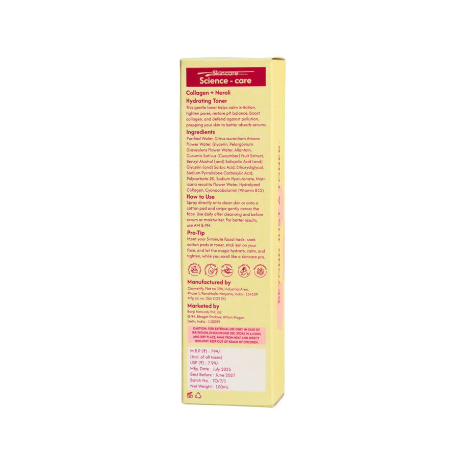 Collagen + Neroli Hydrating Toner - Bonji