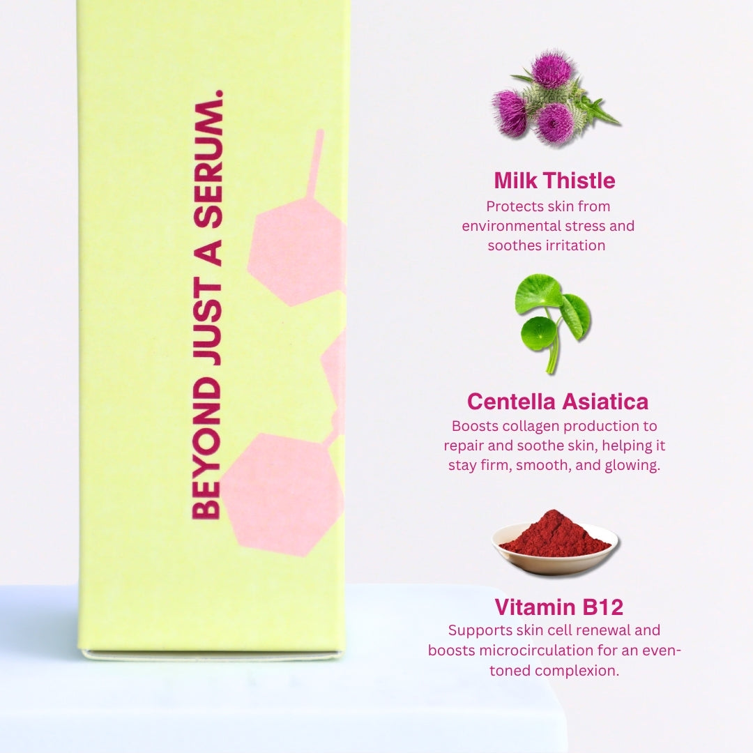 Science-backed face serum by Bonji – brightens, hydrates, and defends against pollution