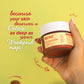Hand holding a jar of Bonji Deep Cleansing Clay Mask with promotional text on a yellow background