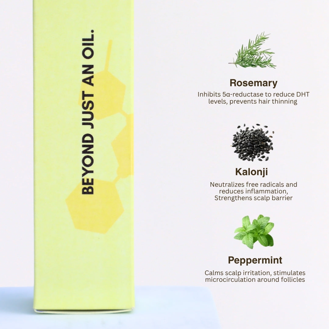 Bonji nourishing hair oil for scalp hydration and natural hair growth