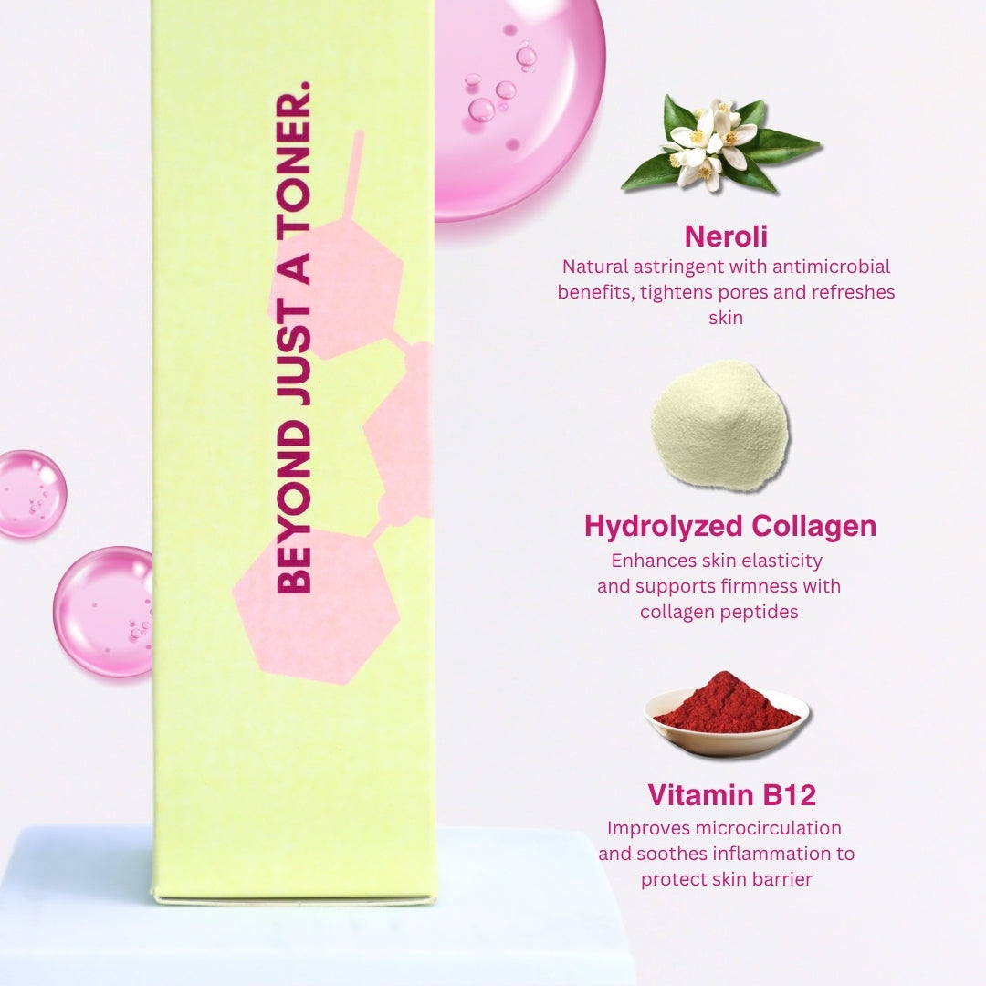 Bonji skin toner with pore minimising and hydration benefits – anti-pollution care
