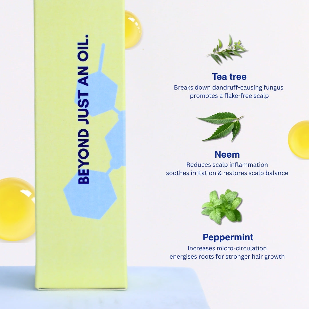 Bonji Scalp Soothing Oil - anti-dandruff hair oil for irritation-free healthy scalp