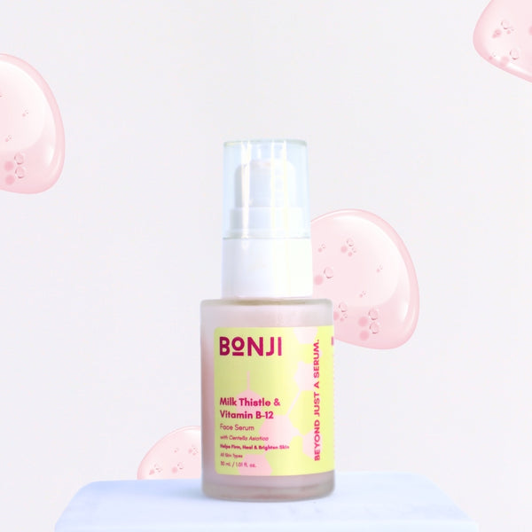 Bonji Milk Thistle & Vitamin B12 Face Serum – antioxidant-rich hydration and pollution protection