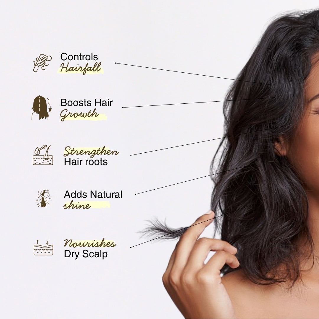 Bonji scalp care hair oil designed for deep nourishment and root strength