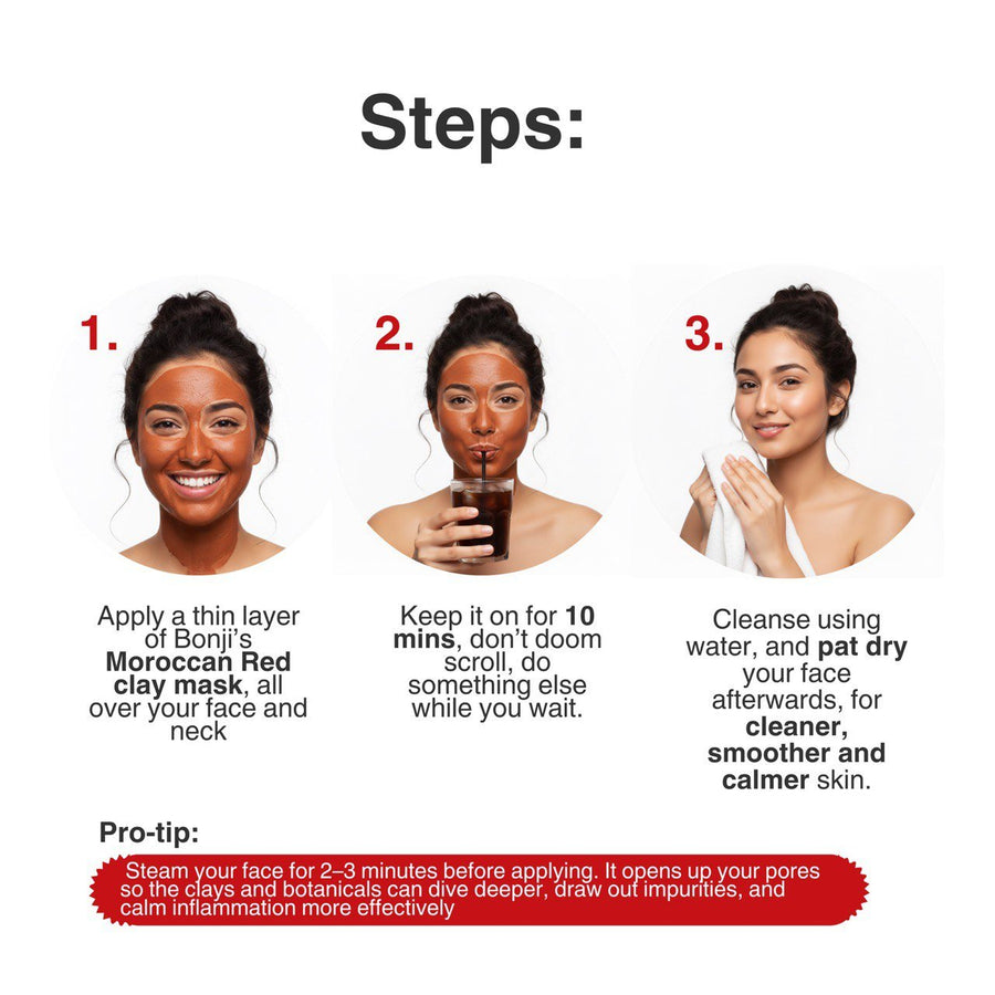 Deep Cleanse Centella Moroccan Red Clay Mask - Bonji